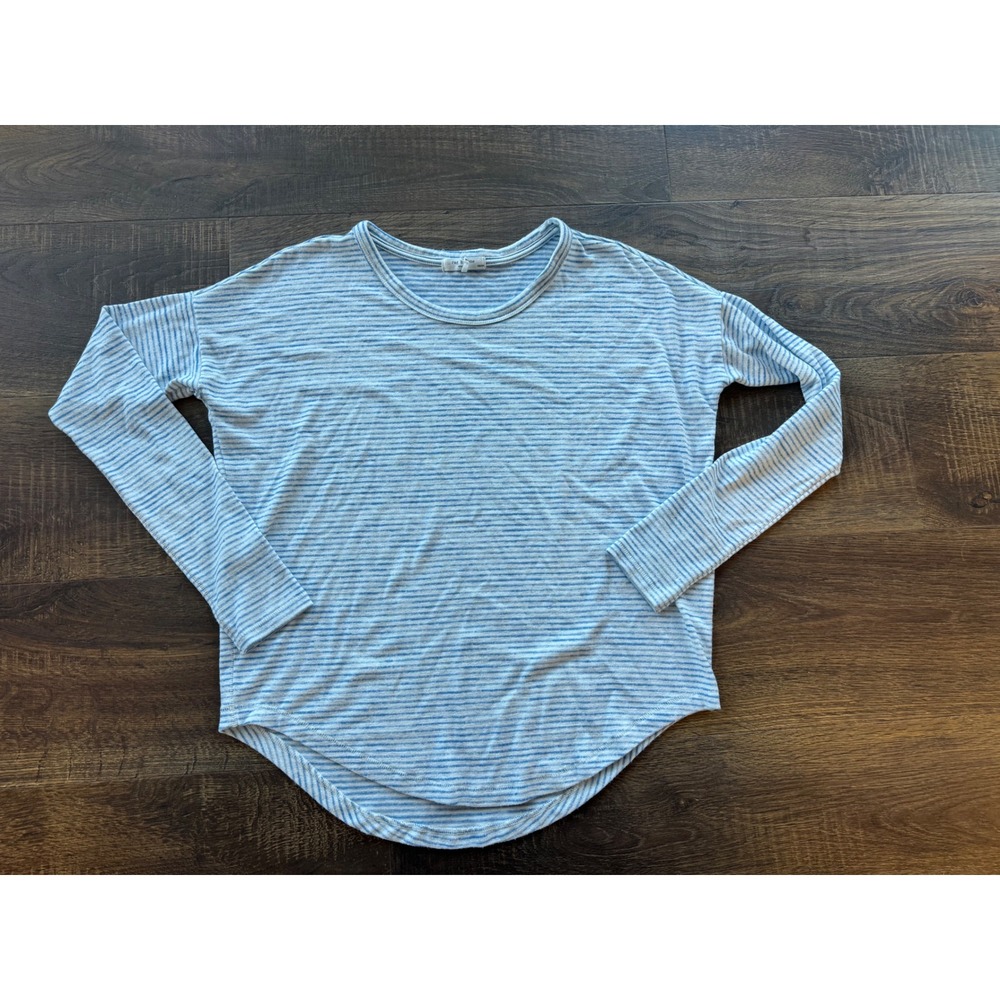 Rag & Bone The Knit Striped Long Sleeve XS Blue & White